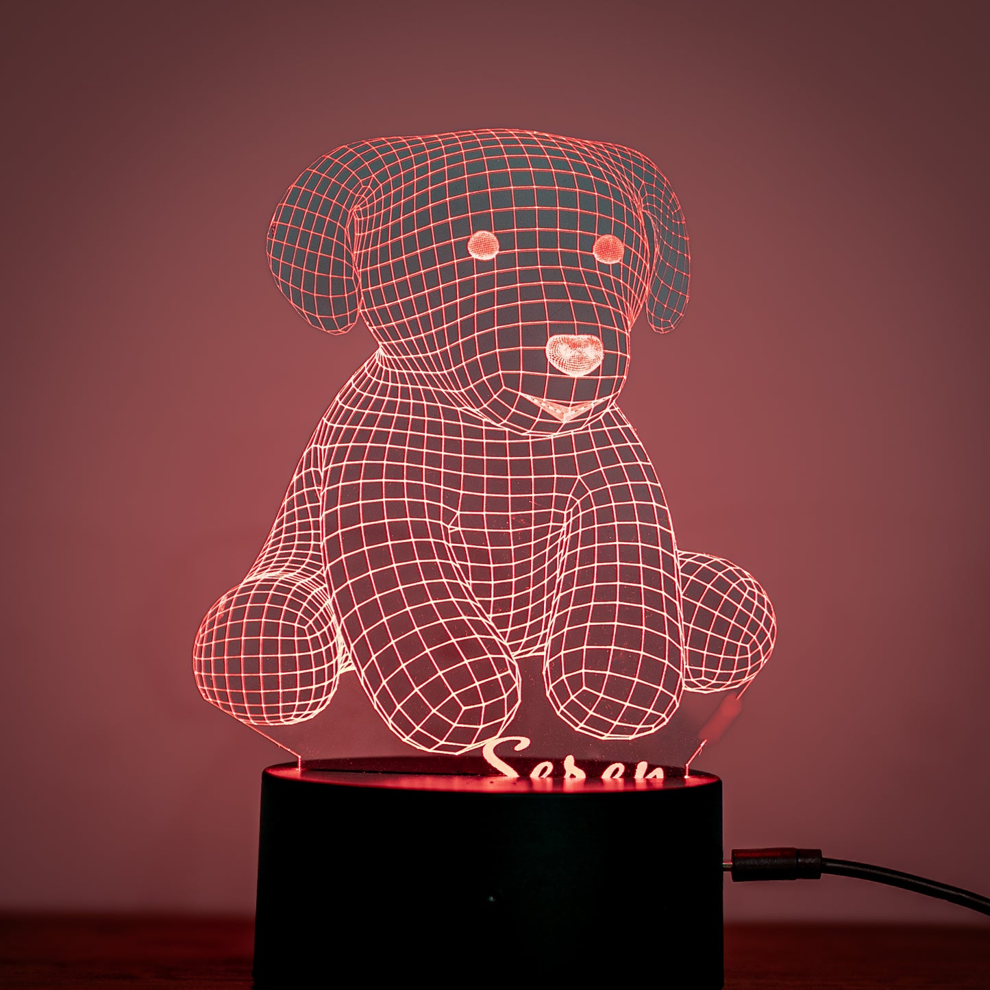 Welsh Dragon Personalised LED Light