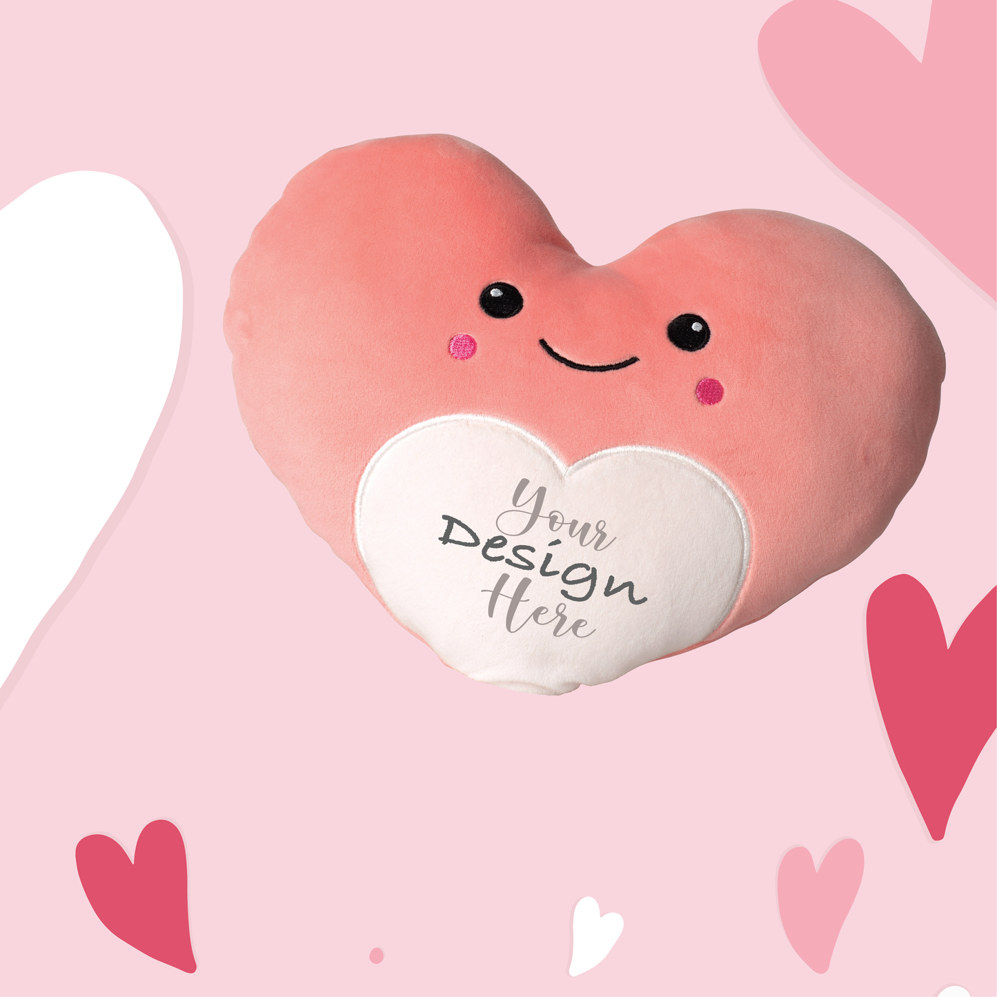 Personalised soft and squidgy Plushie Heart