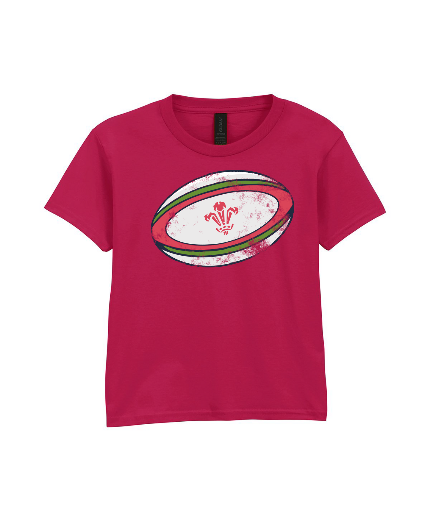 CHILD T SHIRT RUGBYBALL WALES