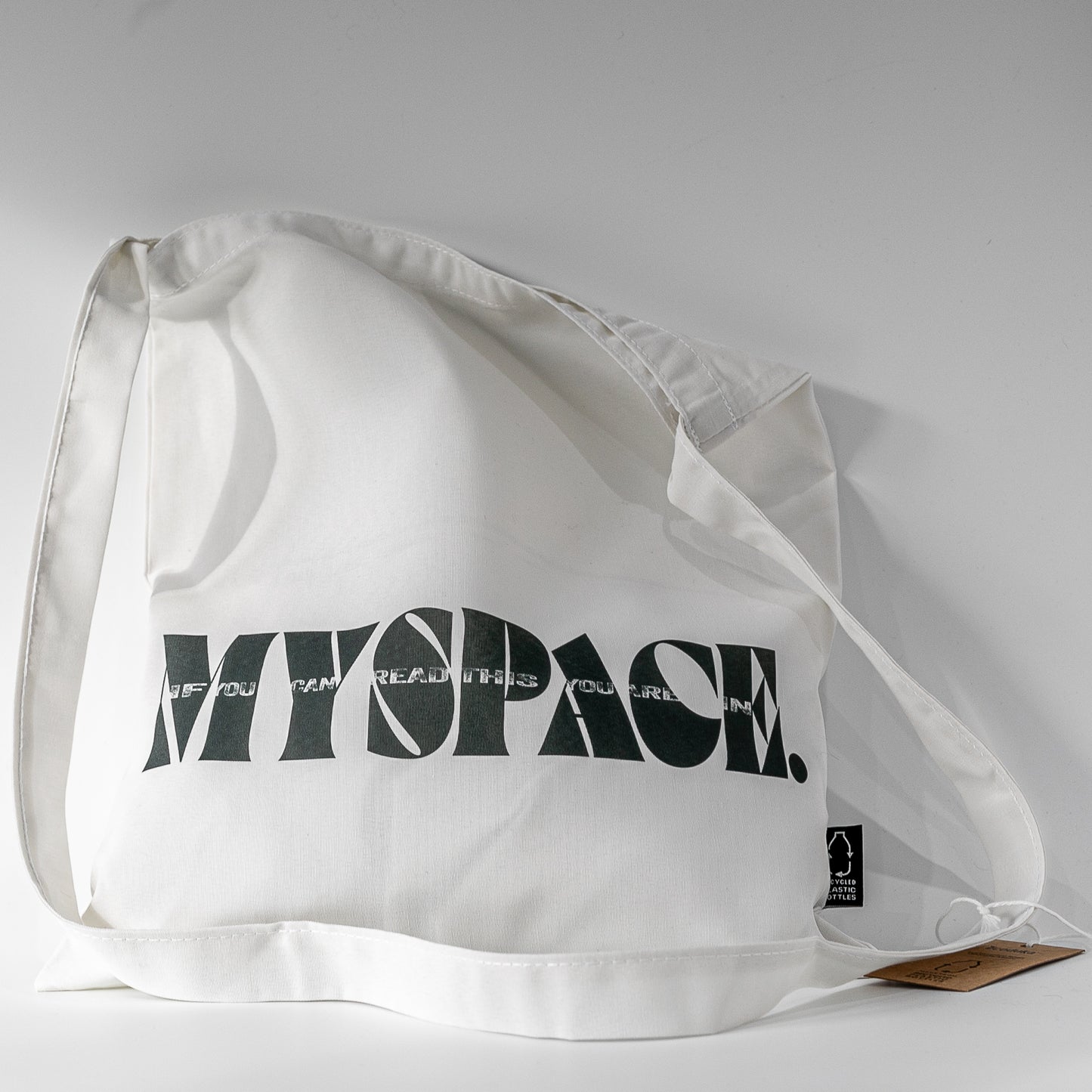 Personalised MYSPACE Design Recycled PET Recron® GreenGold Sling Tote Bag