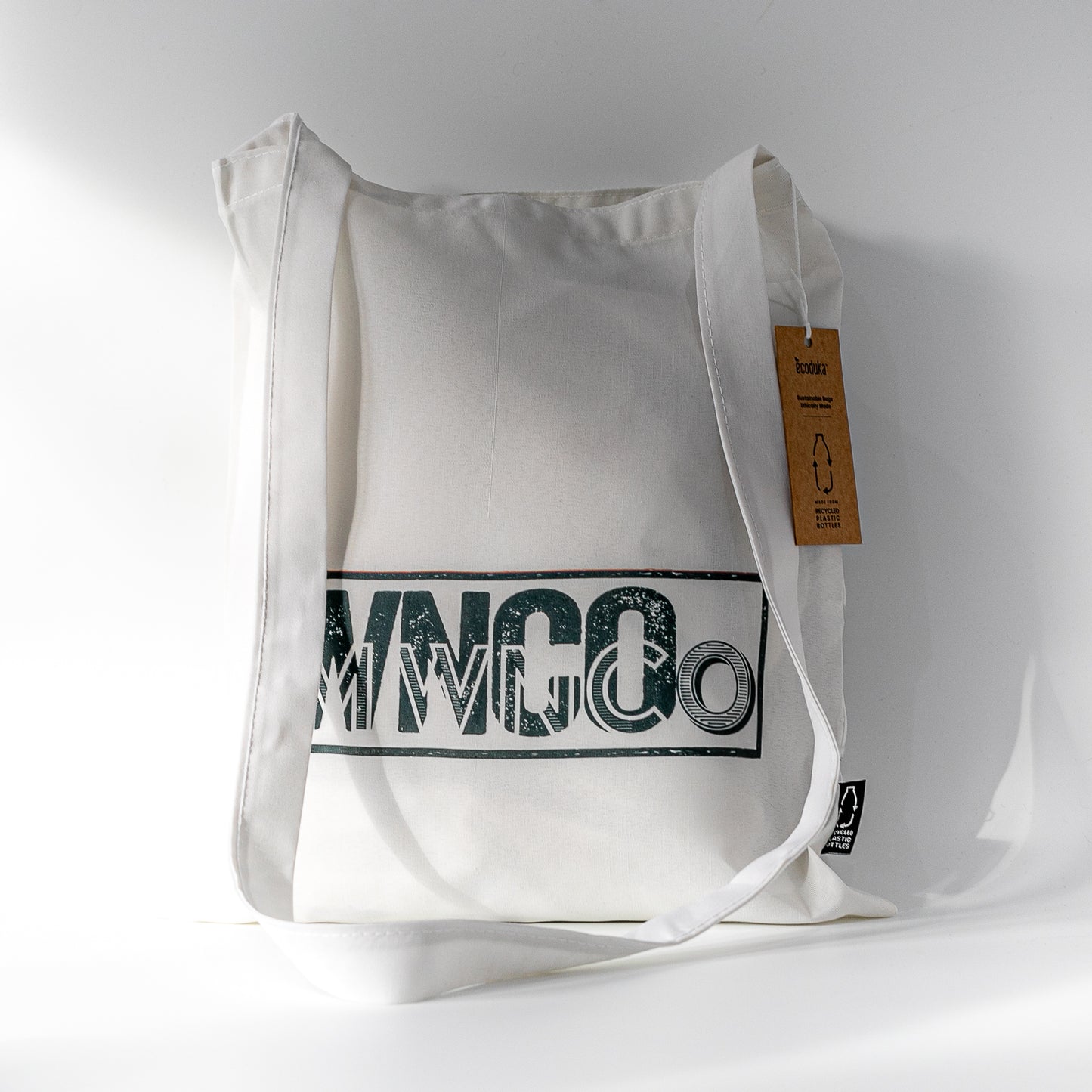 Personalised 'Wnco Mwnco' Design Recycled PET Recron® GreenGold Sling Tote Bag