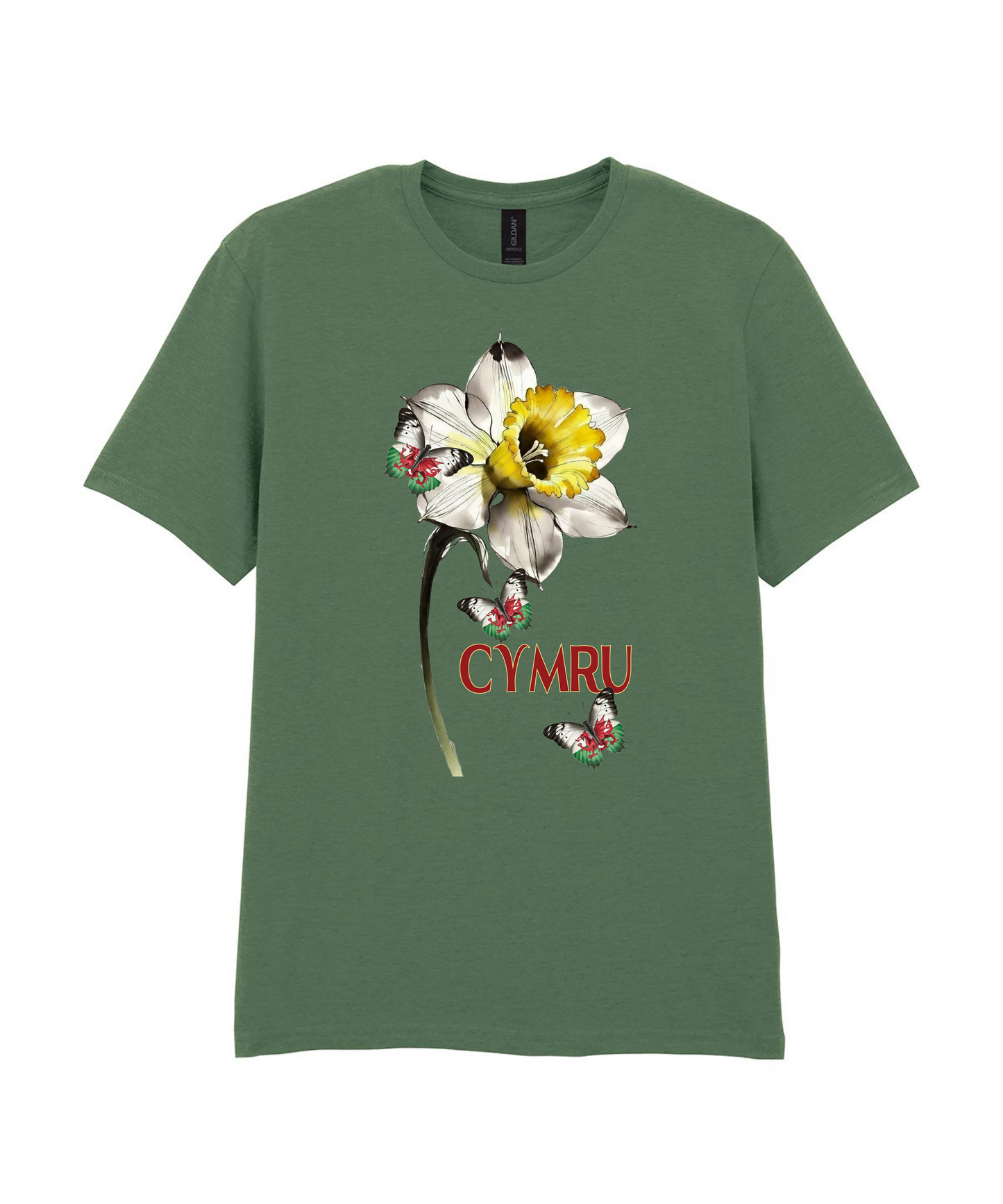 ADULT T SHIRT DAFFODIL CYMRU