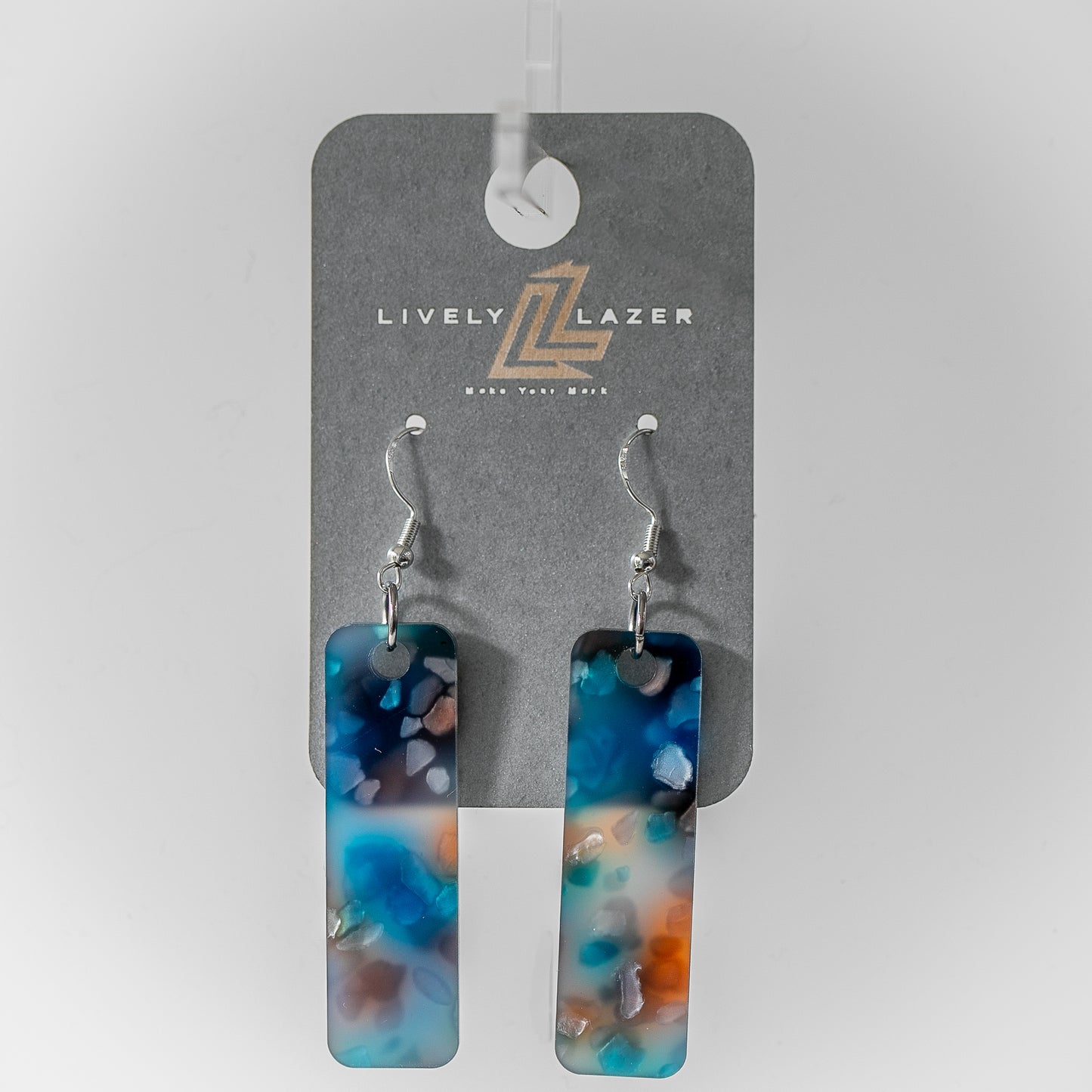 Candy crystals Acrylic Large Pillar hook earrings