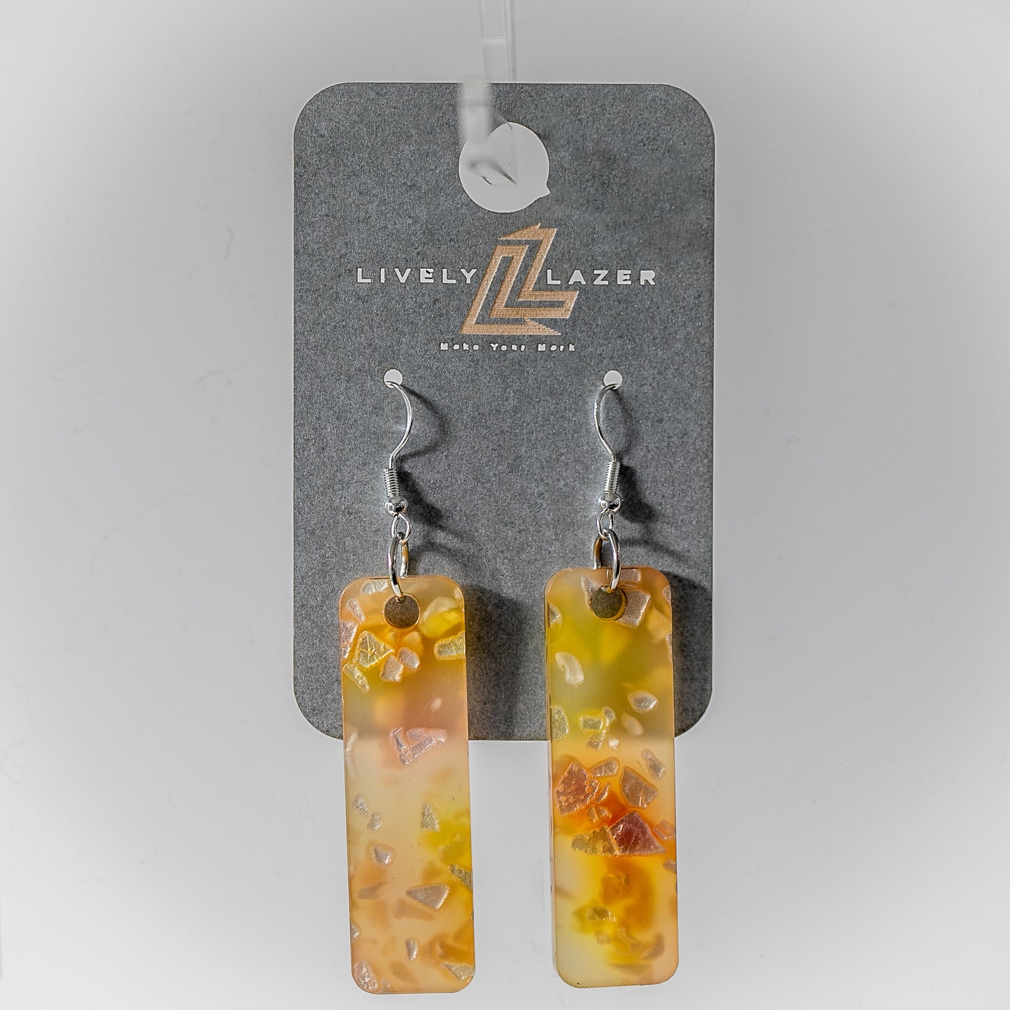 Candy crystals Acrylic Large Pillar hook earrings