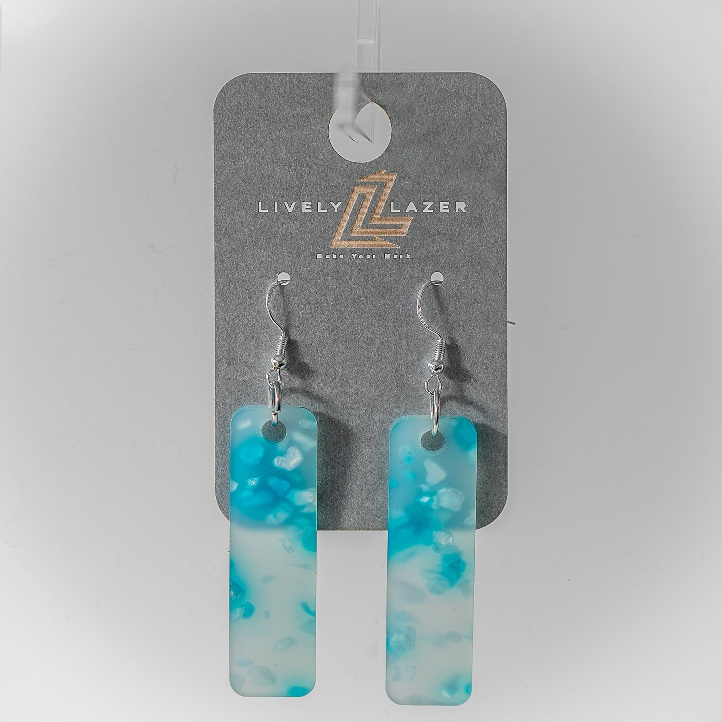 Candy crystals Acrylic Large Pillar hook earrings