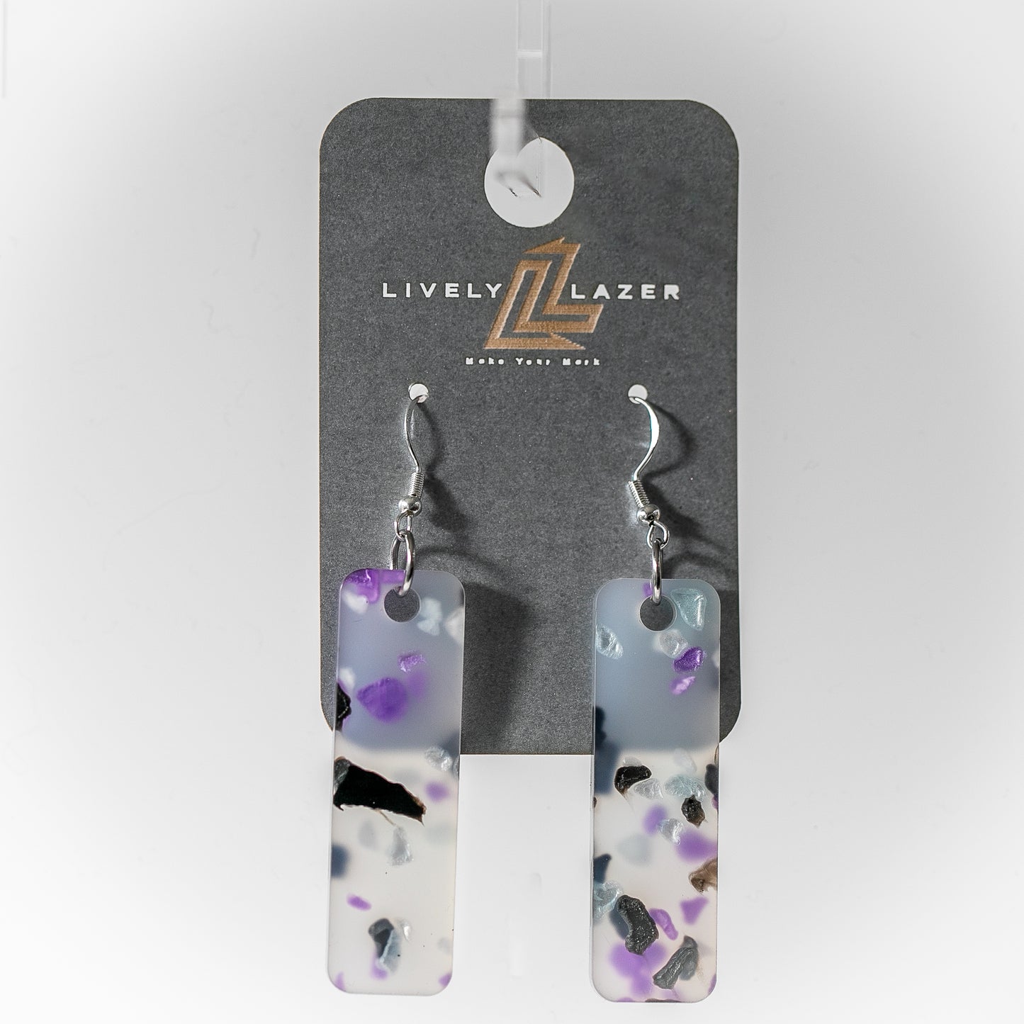 Candy crystals Acrylic Large Pillar hook earrings