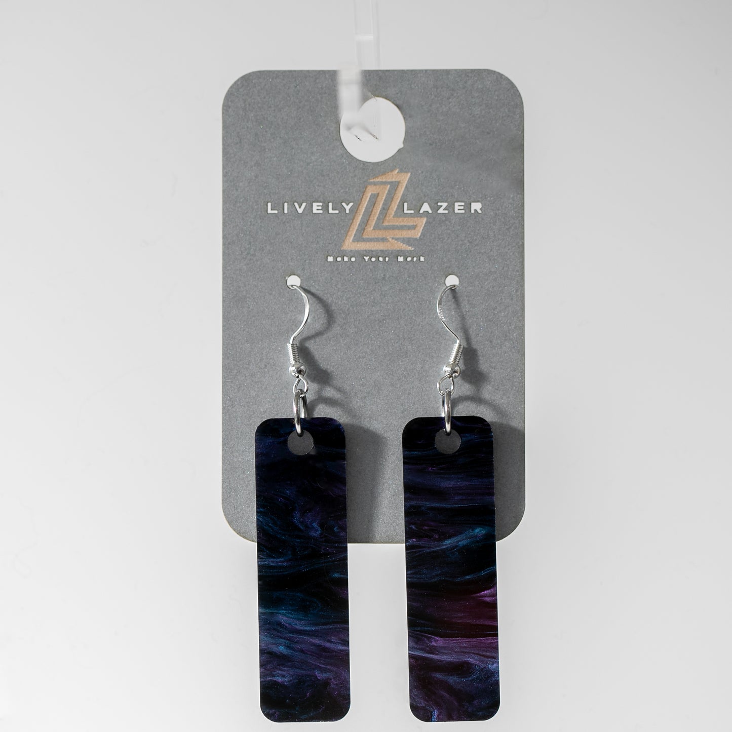 Candy crystals Acrylic Large Pillar hook earrings