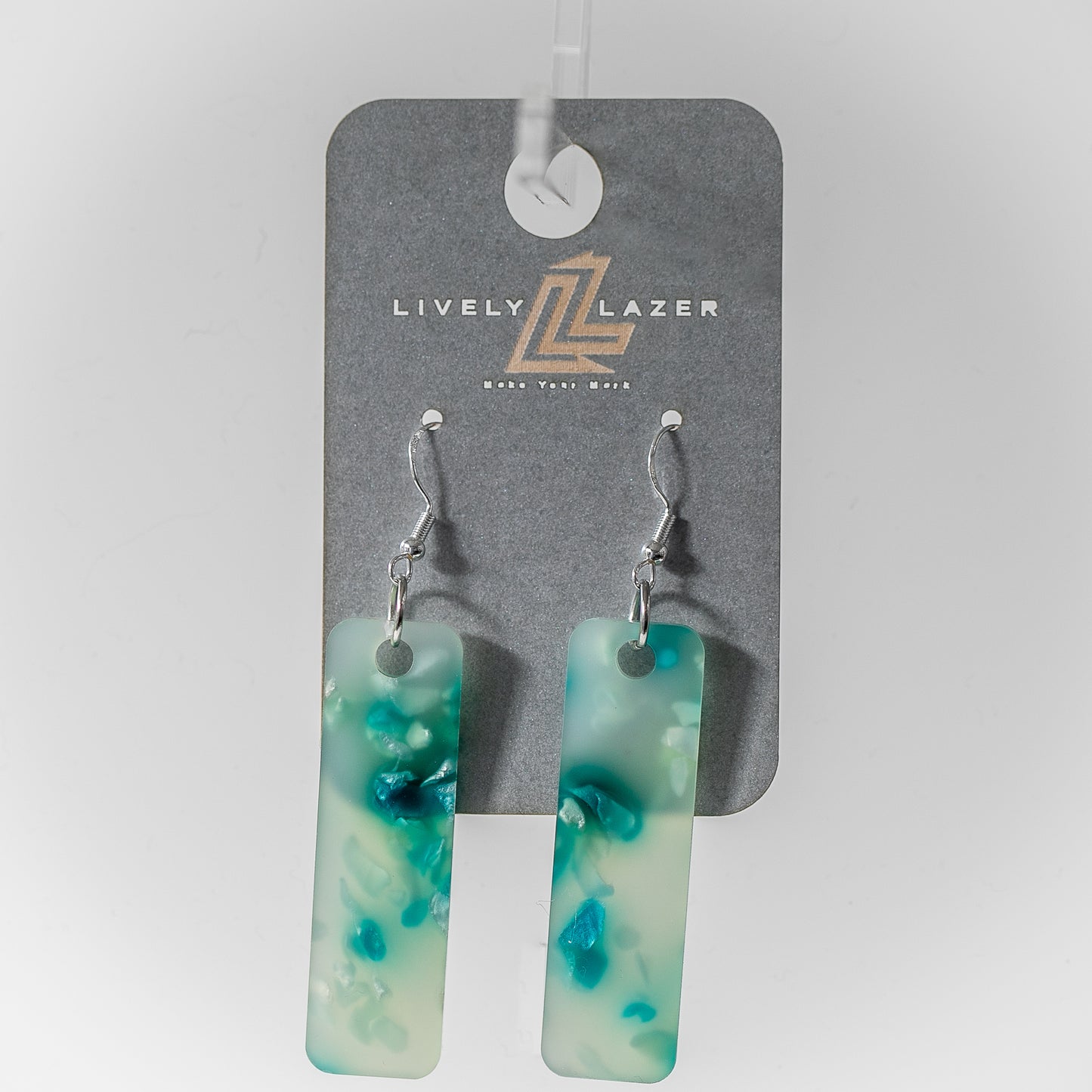 Candy crystals Acrylic Large Pillar hook earrings