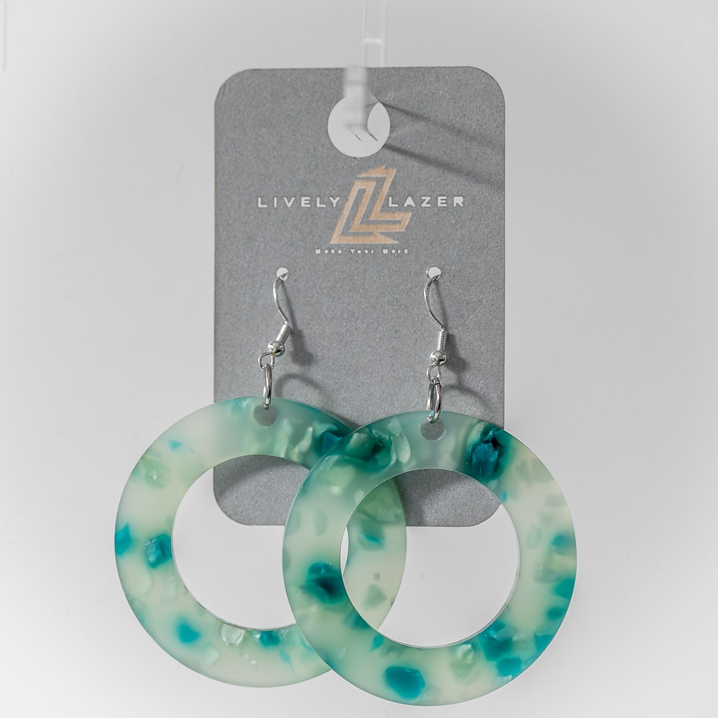 Candy crystals Acrylic Large Hoop earrings