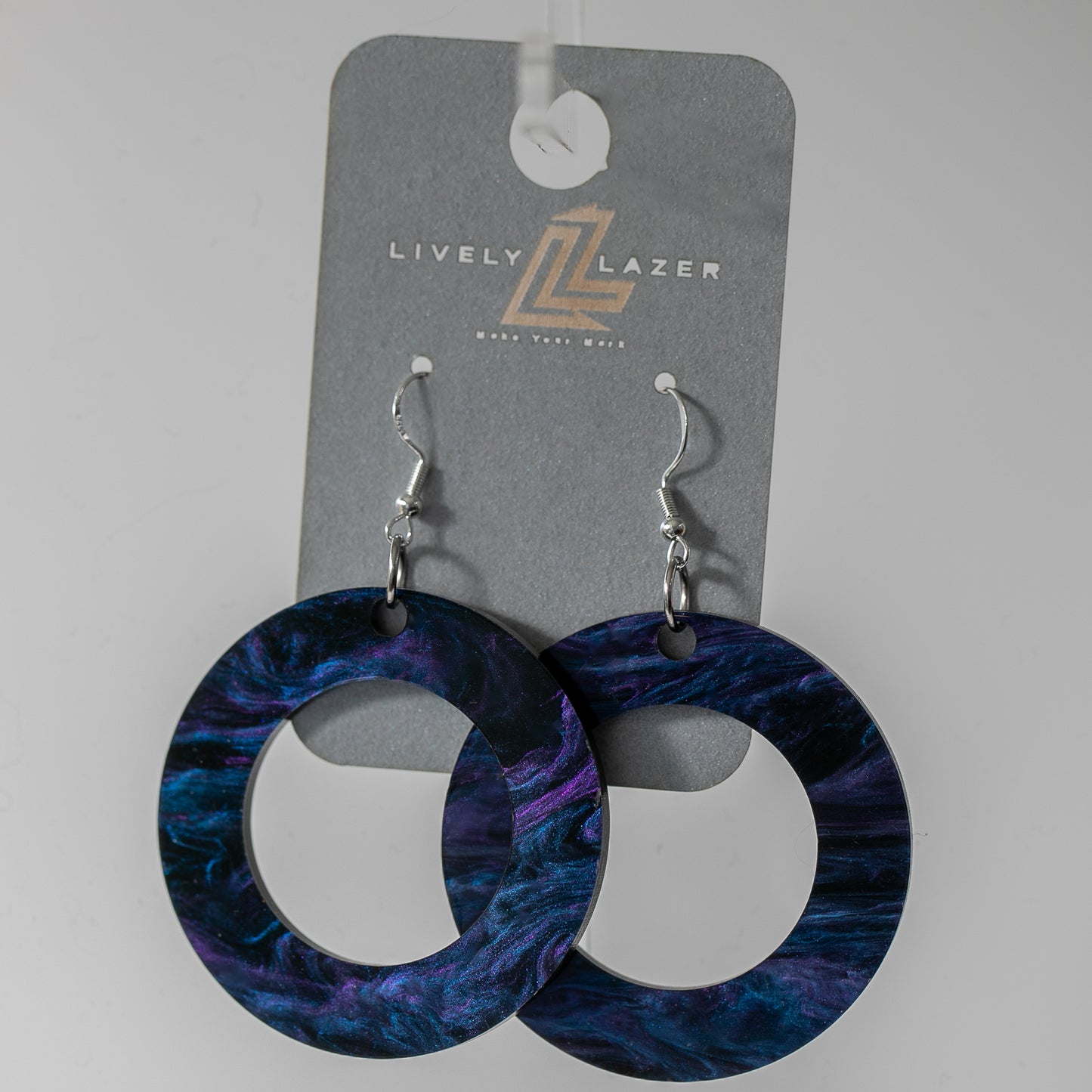 Candy crystals Acrylic Large Hoop earrings