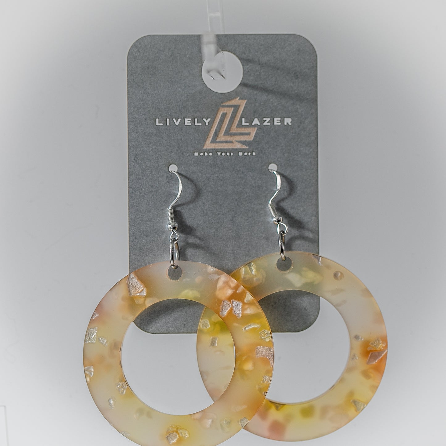 Candy crystals Acrylic Large Hoop earrings
