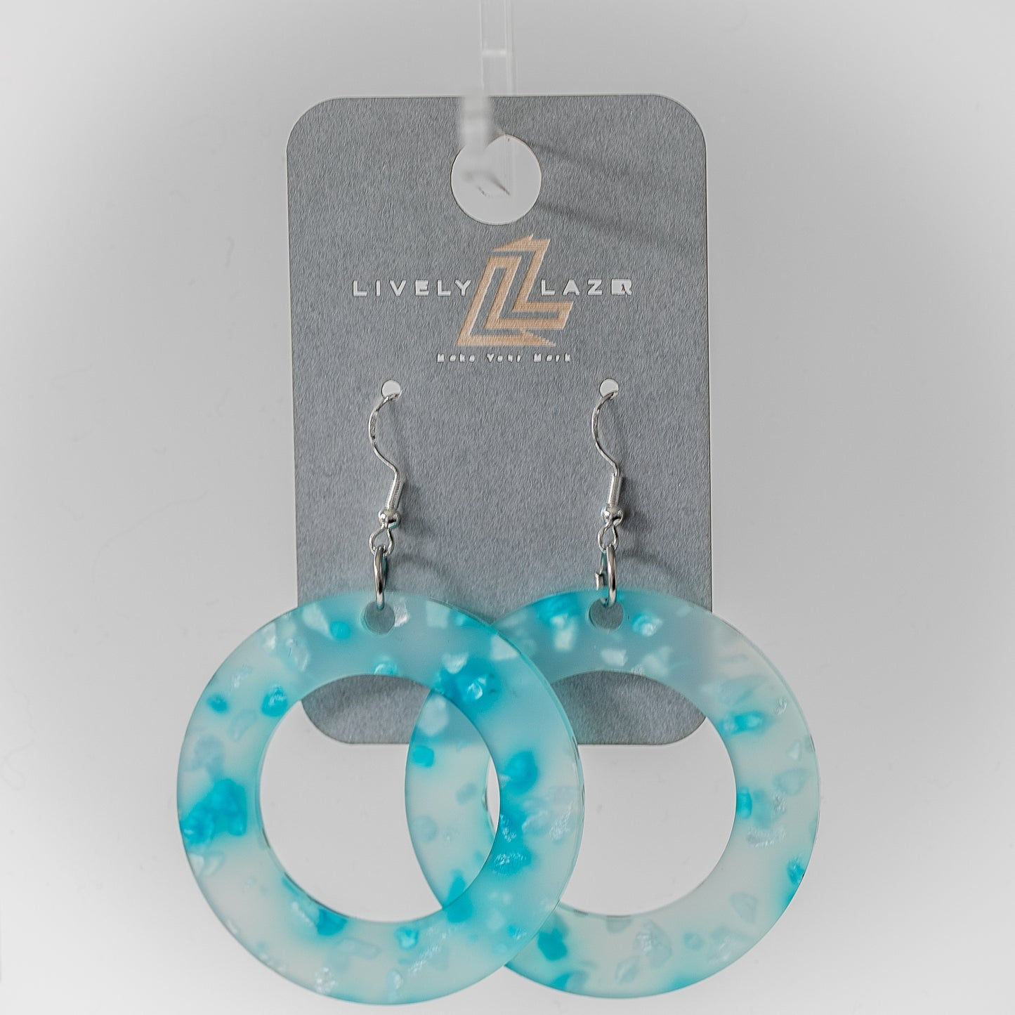 Candy crystals Acrylic Large Hoop earrings