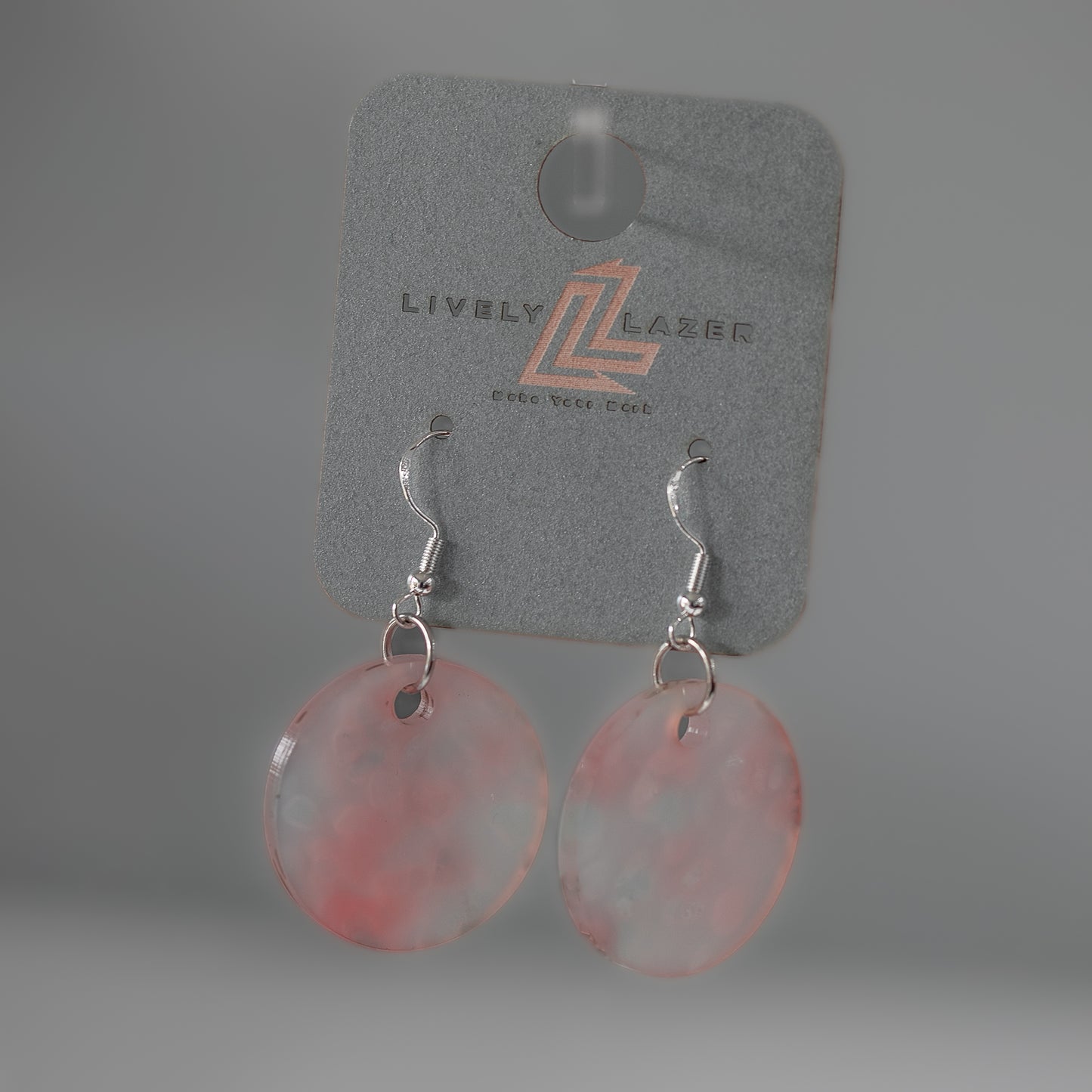 Candy crystals Acrylic Medium circle earrings