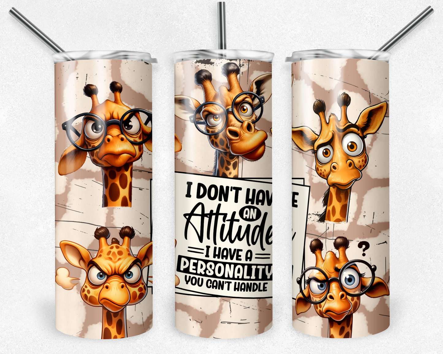 20oz Tumbler - FUNNY/SARCASTIC/QUOTES - 20oz Stainless steel, skinny, double walled with straw
