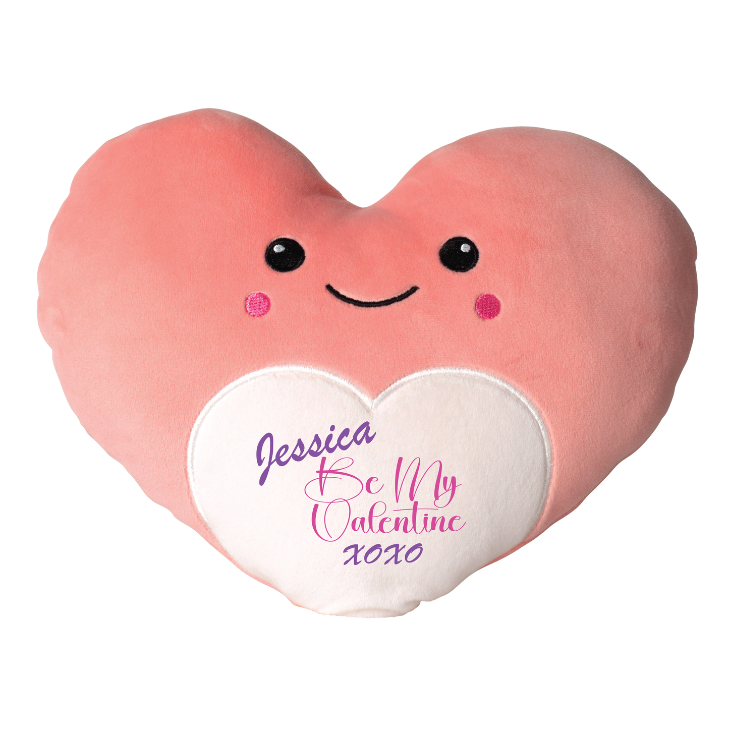 Personalised soft and squidgy Plushie Heart