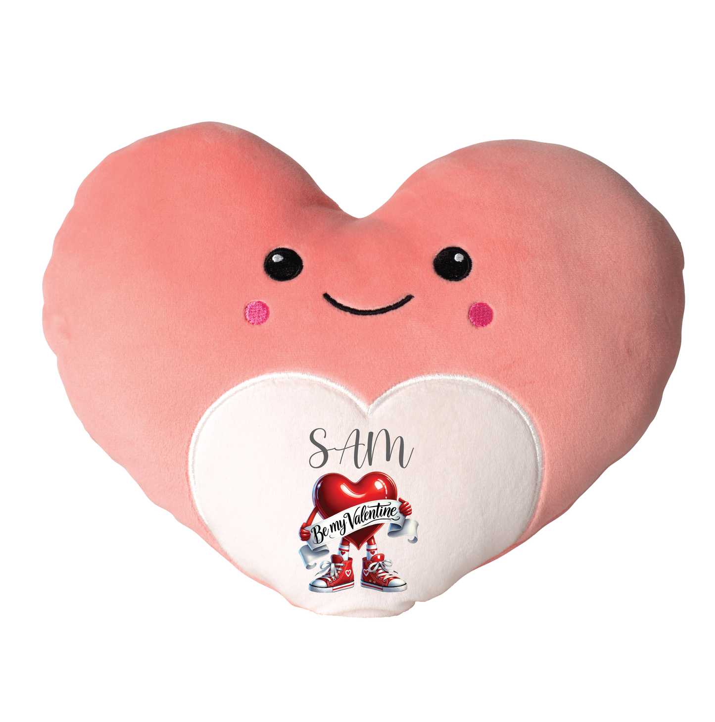 Personalised soft and squidgy Plushie Heart