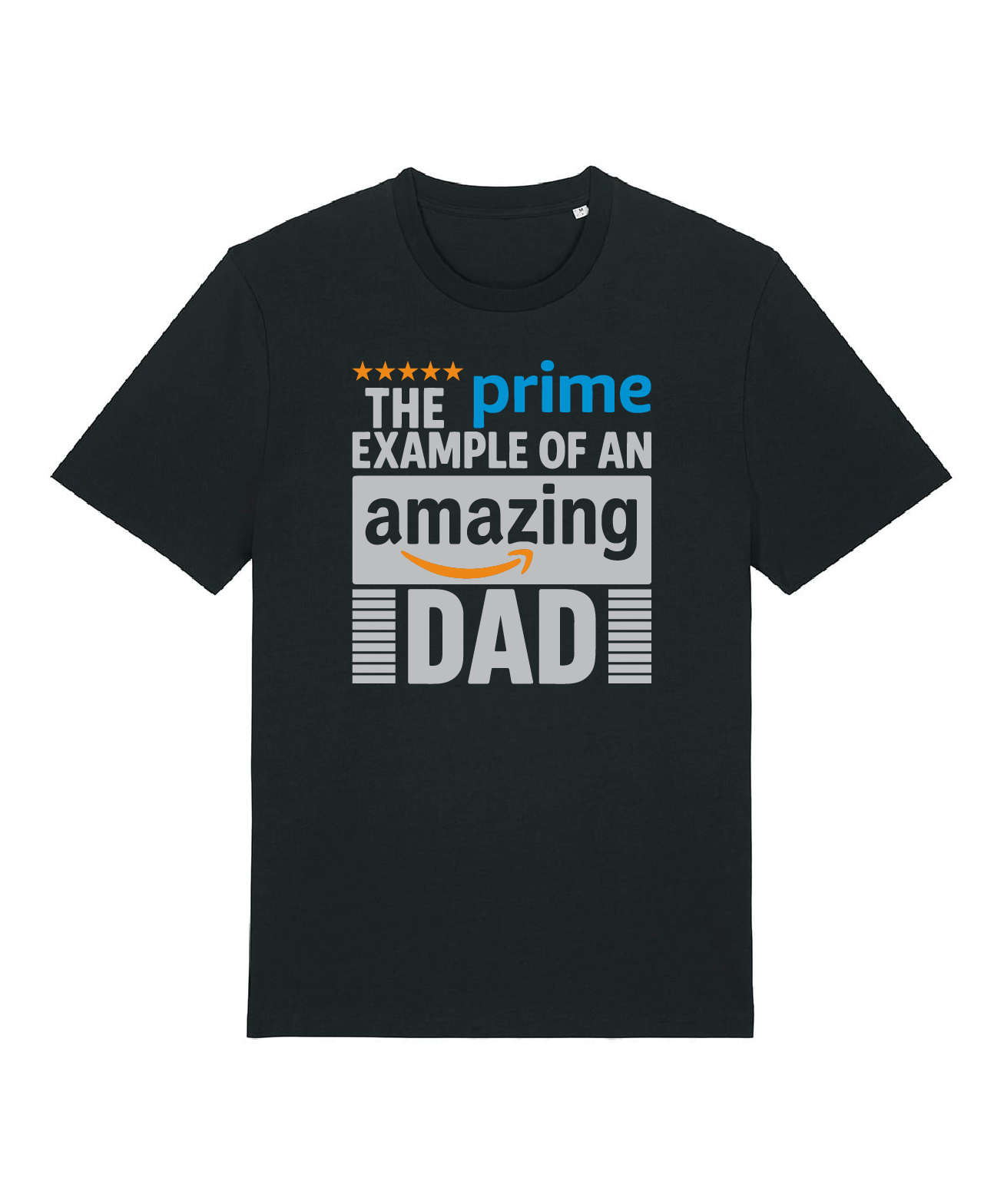 Prime Example Dad Black Organic Cotton T shirt