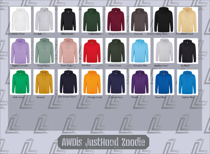 Customised Unisex Zipped Hoodie - Standard