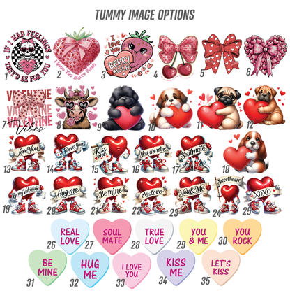 Personalised soft and squidgy Plushie Heart