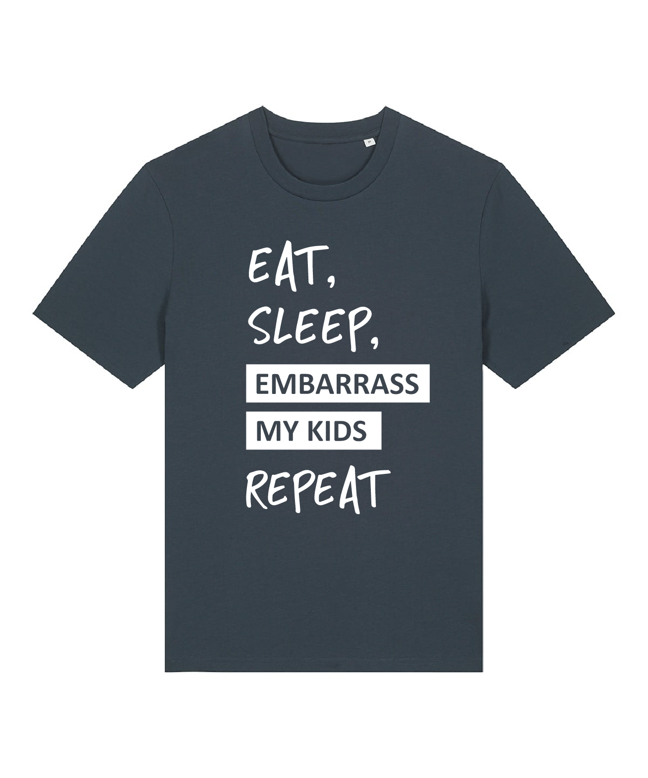 Embarrass my kids Ink Grey Organic Cotton T shirt