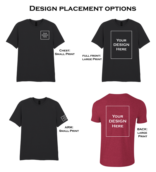 Customised Unisex T Shirt - Standard