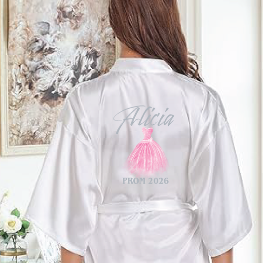 PROM satin robe