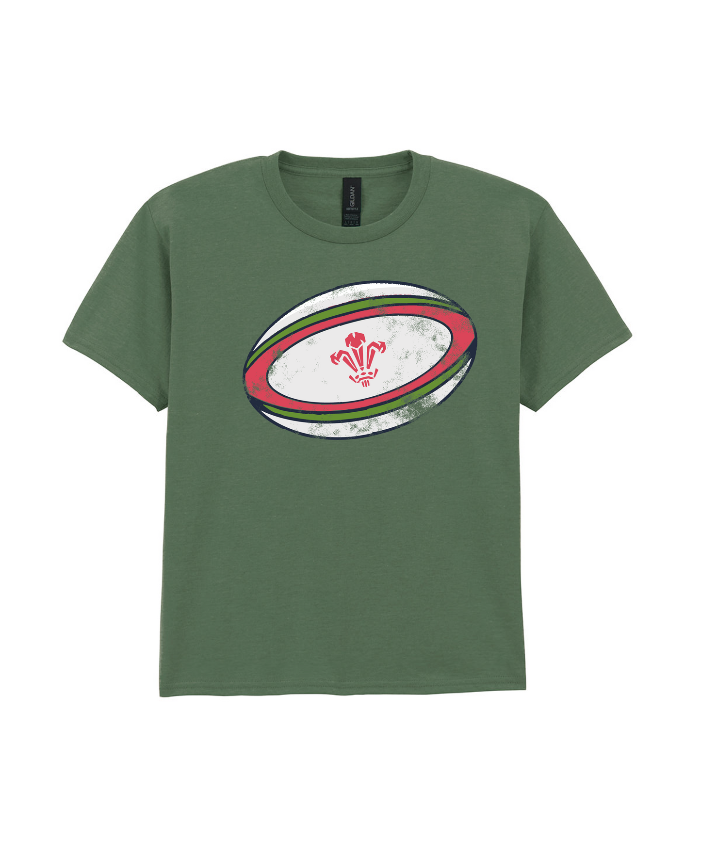CHILD T SHIRT RUGBYBALL WALES