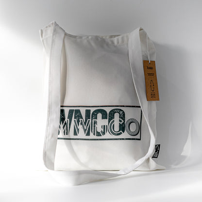 Personalised 'Wnco Mwnco' Design Recycled PET Recron® GreenGold Sling Tote Bag