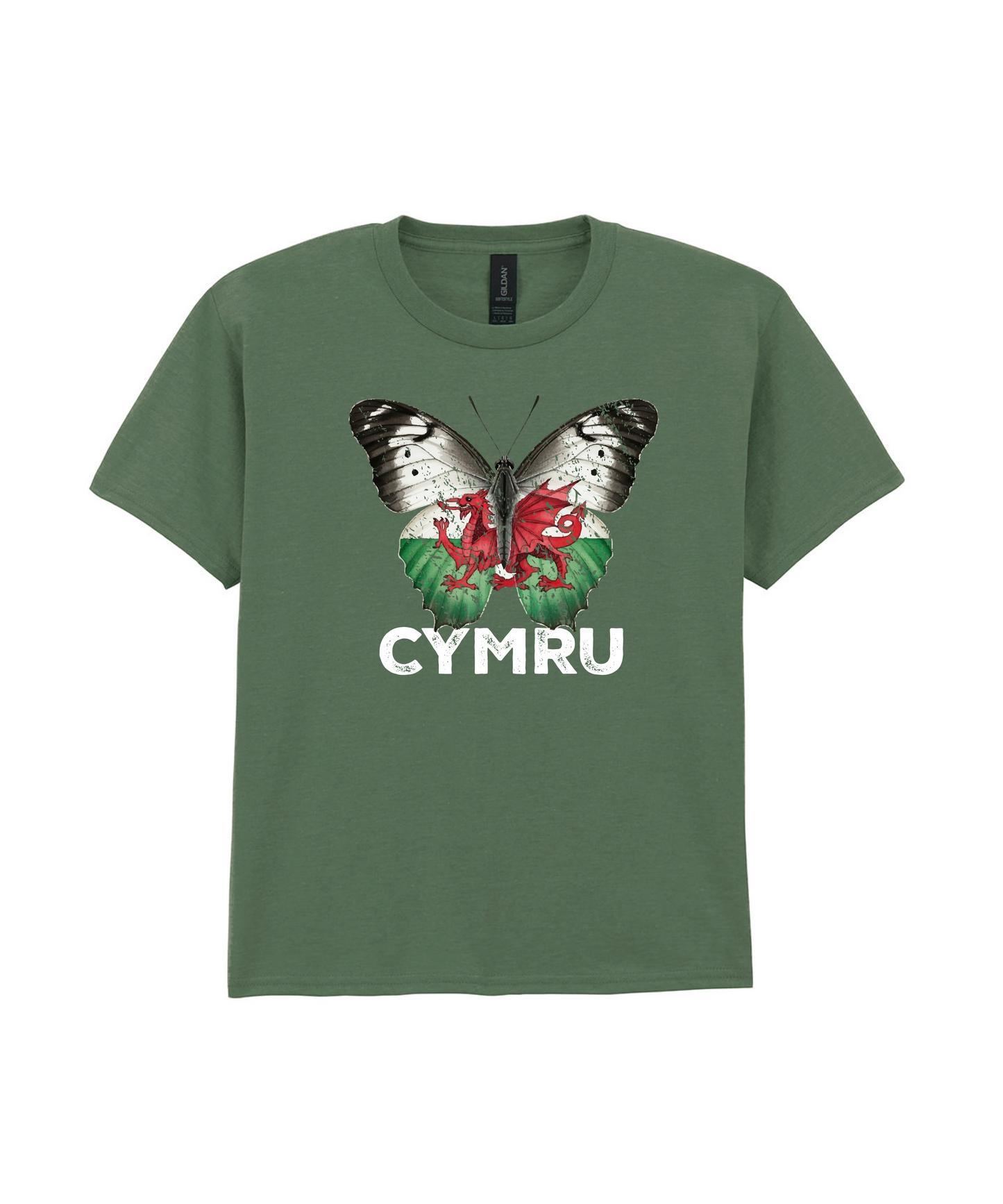 CHILD T SHIRT BUTTERFLY WALES