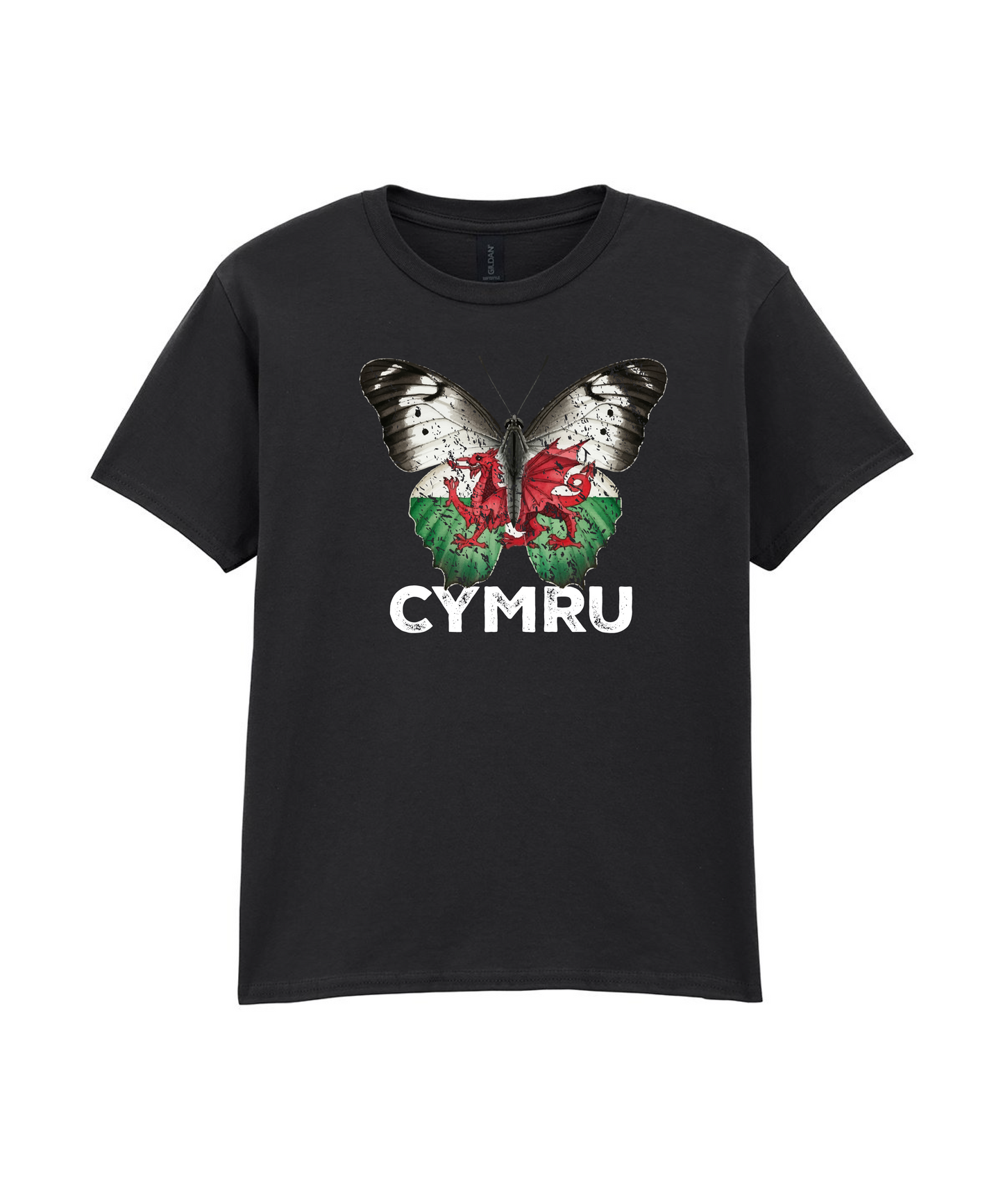 CHILD T SHIRT BUTTERFLY WALES