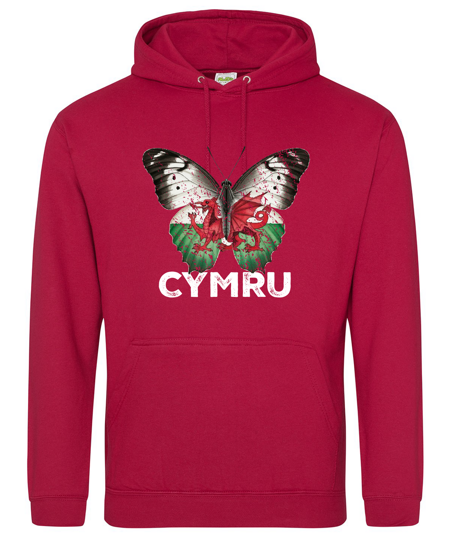 ADULT HOODIE BUTTERFLY WALES