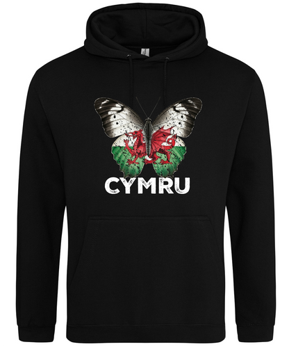ADULT HOODIE BUTTERFLY WALES