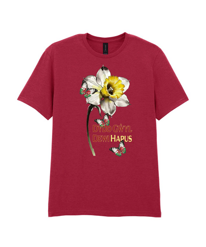 ADULT T SHIRT DAFFODIL DYDD GWYL DEWI