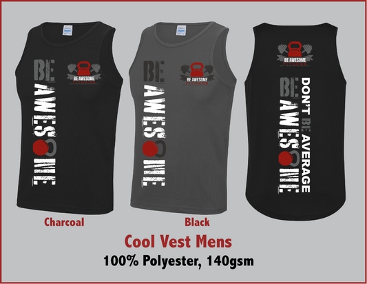 Be Awesome Plain Cool Vest Mens
