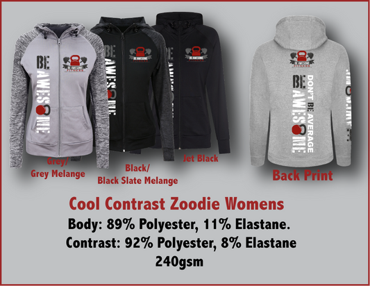 Be Awesome Cool Contrast Zoodie Womens