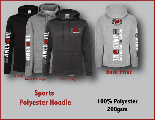 Be Awesome Just Hoods Sports Polyester Hoodie