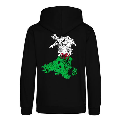 ADULT HOODIE MAP WALES