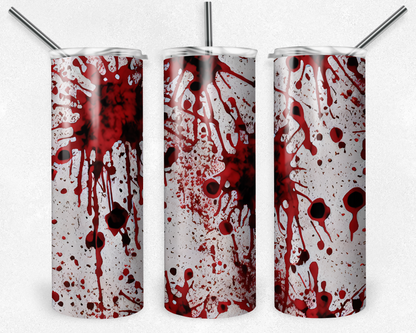 Customised Tumbler  - HORROR/GOTHIC/DARK/TRUE CRIME - 20oz Stainless steel, skinny, double walled with straw