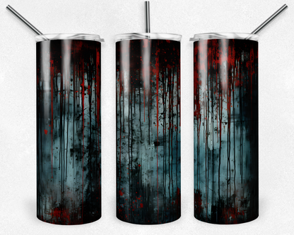 Customised Tumbler  - HORROR/GOTHIC/DARK/TRUE CRIME - 20oz Stainless steel, skinny, double walled with straw