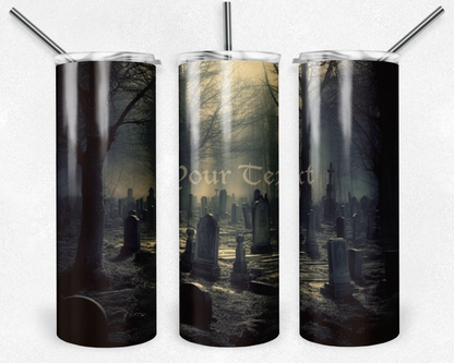 Customised Tumbler  - HORROR/GOTHIC/DARK/TRUE CRIME - 20oz Stainless steel, skinny, double walled with straw