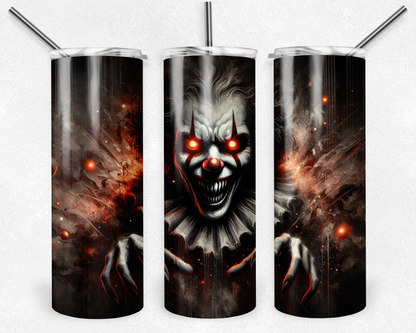 Customised Tumbler  - HORROR/GOTHIC/DARK/TRUE CRIME - 20oz Stainless steel, skinny, double walled with straw