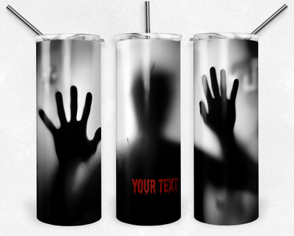 Customised Tumbler  - HORROR/GOTHIC/DARK/TRUE CRIME - 20oz Stainless steel, skinny, double walled with straw