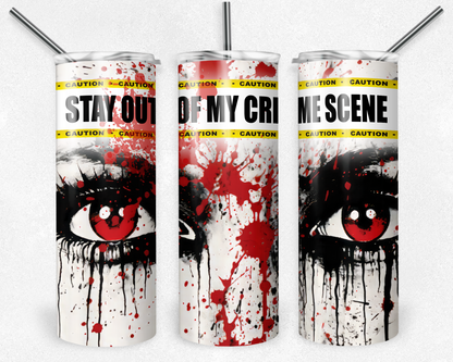 Customised Tumbler  - HORROR/GOTHIC/DARK/TRUE CRIME - 20oz Stainless steel, skinny, double walled with straw
