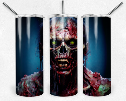 Customised Tumbler  - HORROR/GOTHIC/DARK/TRUE CRIME - 20oz Stainless steel, skinny, double walled with straw