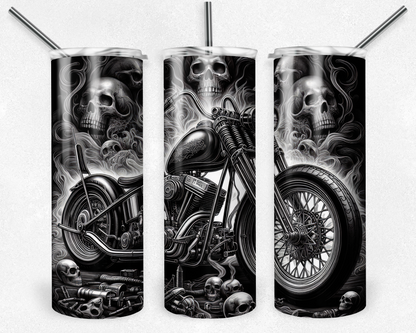 Customised Tumbler  - HORROR/GOTHIC/DARK/TRUE CRIME - 20oz Stainless steel, skinny, double walled with straw
