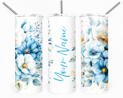 Customised Tumbler  - CUTE/COLOURFUL/FANTASY/PRETTY - 20oz Stainless steel, skinny, double walled with straw