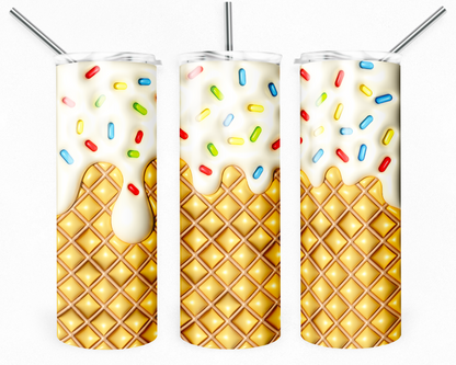Customised Tumbler  - CUTE/COLOURFUL/FANTASY/PRETTY - 20oz Stainless steel, skinny, double walled with straw