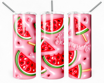 Customised Tumbler  - CUTE/COLOURFUL/FANTASY/PRETTY - 20oz Stainless steel, skinny, double walled with straw