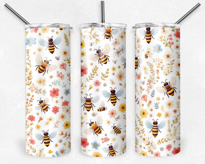 Customised Tumbler  - CUTE/COLOURFUL/FANTASY/PRETTY - 20oz Stainless steel, skinny, double walled with straw