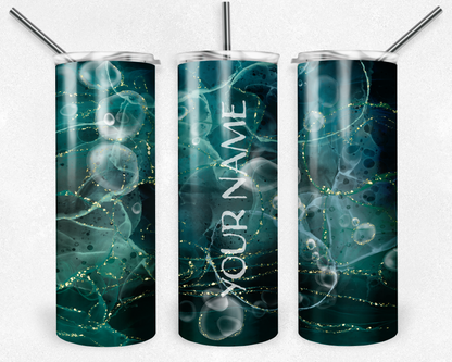 Customised Tumbler  - CUTE/COLOURFUL/FANTASY/PRETTY - 20oz Stainless steel, skinny, double walled with straw